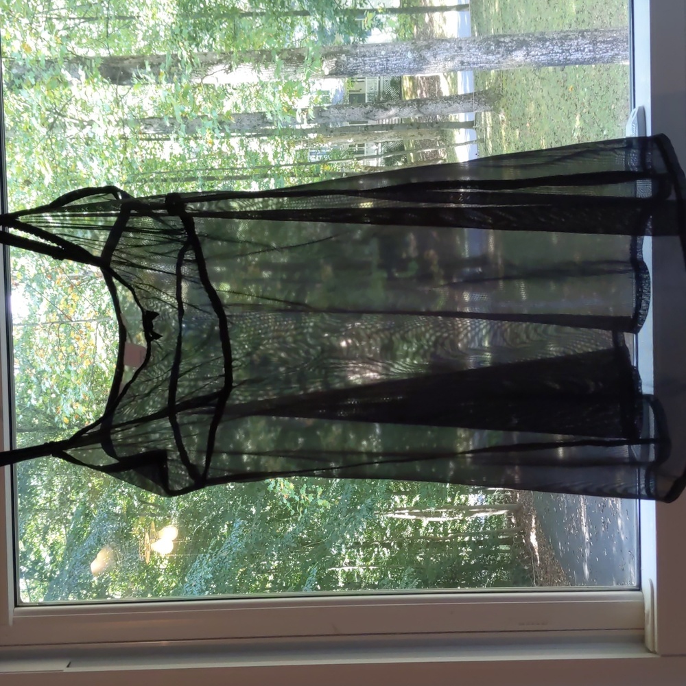 Vintage Victoria's Secret Y2K Babydoll Lingerie Teddy Nightgown, sheer mesh, S - Picture 2 of 16